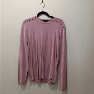 John Varvatos Men's Crewneck Sweater in Soft Pink